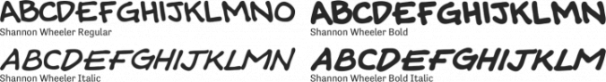 Shannon Wheeler Font Preview