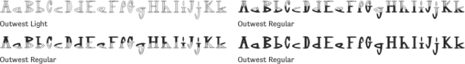 Outwest Font Preview