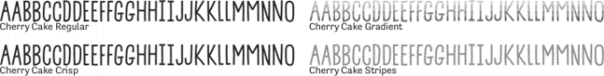 Cherry Cake Font Preview