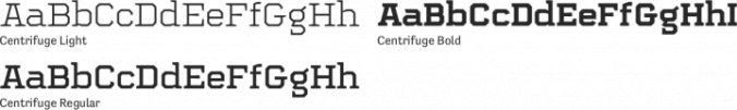 Centrifuge Font Preview