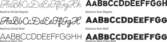 Nauticus Font Preview