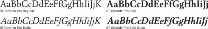 BF Girando Pro Font Preview
