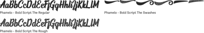 Phamelo - Bold Script Font Preview