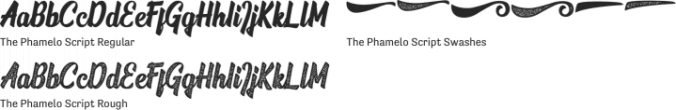 The Phamelo Script Font Preview