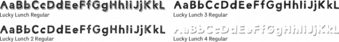 Lucky lunch Font Preview