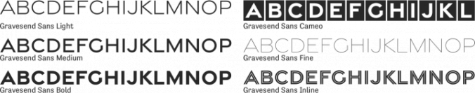Gravesend Sans Font Preview
