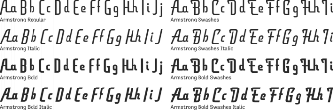 Armstrong Font Preview