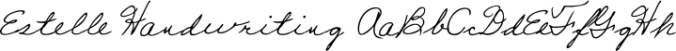 Estelle Handwriting Font Preview