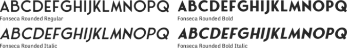 Fonseca Rounded Font Preview
