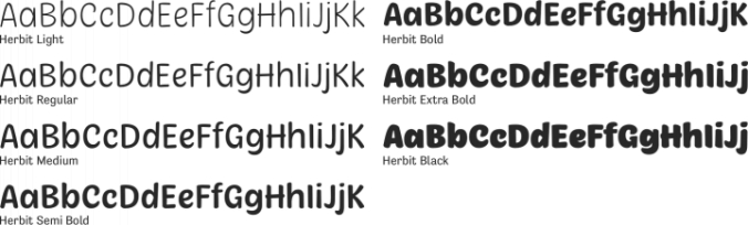 Herbit Font Preview