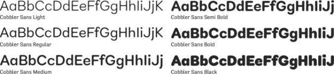 Cobbler Sans Font Preview