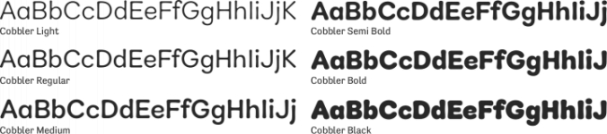 Cobbler Font Preview