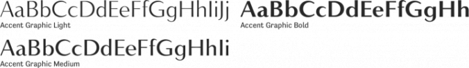 Accent Graphic Font Preview