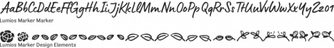 Lumios Marker Font Preview