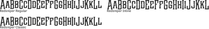 Redsniper Font Preview