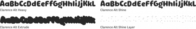 Clarence Alt Font Preview