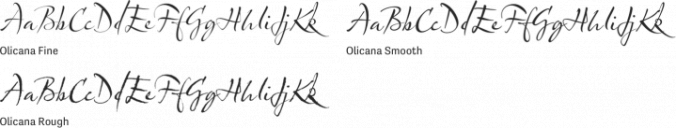 Olicana Font Preview