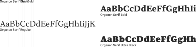 Organon Serif Font Preview