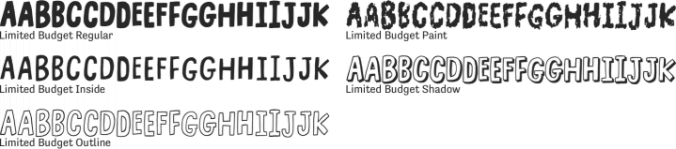 Limited Budget Font Preview