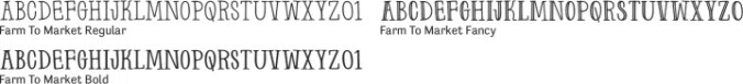 Farm to Market Font Preview