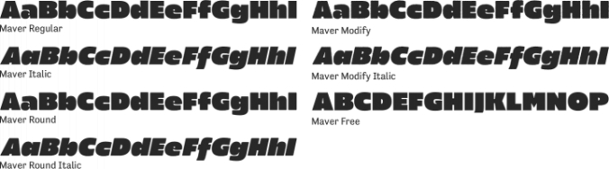 Maver Font Preview