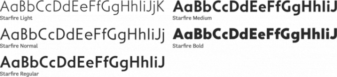 Starfire Font Preview