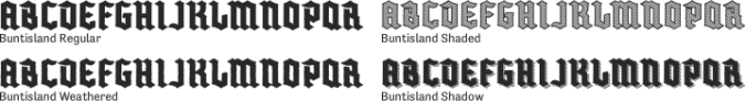 Buntisland Font Preview