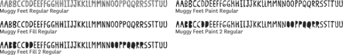 Muggy Feet Font Preview