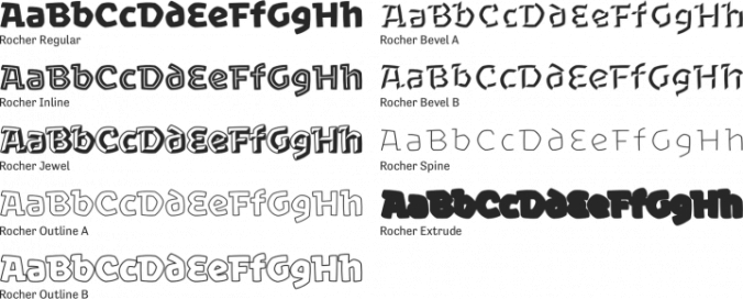 Rocher Font Preview