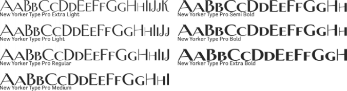 New Yorker Type Pro Font Preview