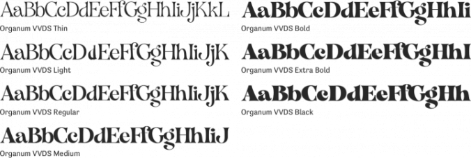 Organum Font Preview