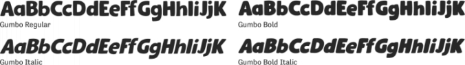 Gumbo Font Preview