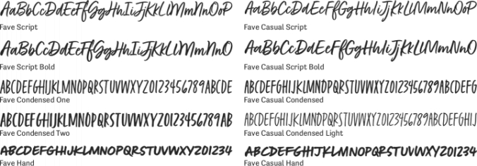 Fave Font Preview