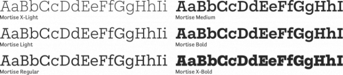 Mortise Font Preview