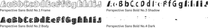 Perspective Sans Bold Font Preview