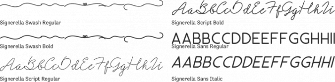 Signerella Font Duo Font Preview