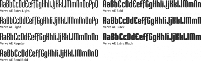 Verve AE Font Preview