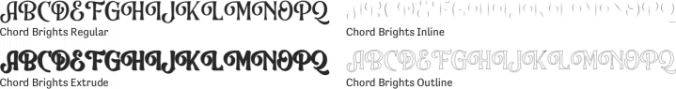 Chord Brights Font Preview