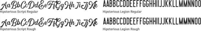 Hipsterious Font Preview