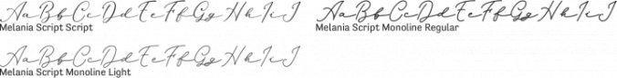 Melania Script Font Preview