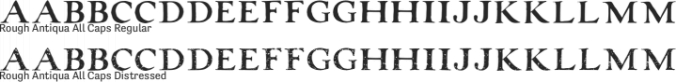 Rough Antiqua Font Preview