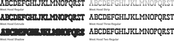 West Hood Font Preview
