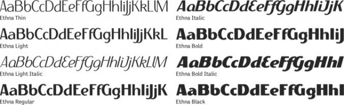 Ethna Font Preview