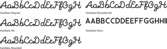 Vanilatte Font Preview