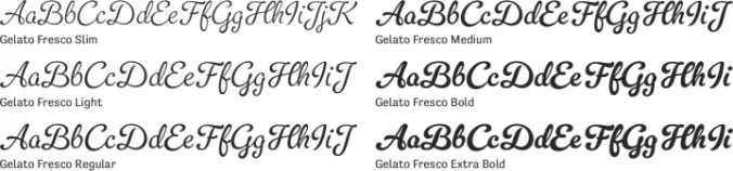 Gelato Fresco Font Preview