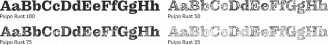 Pulpo Rust Font Preview