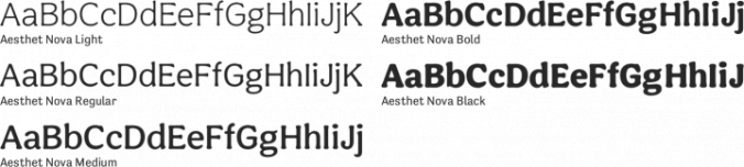 Aesthet Nova Font Preview