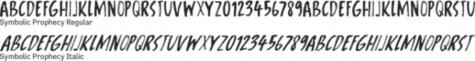 Symbolic Prophecy Font Preview