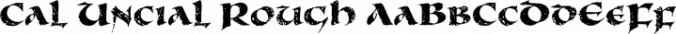 Cal Uncial Rough Font Preview