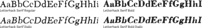 Letterhack Serif Font Preview